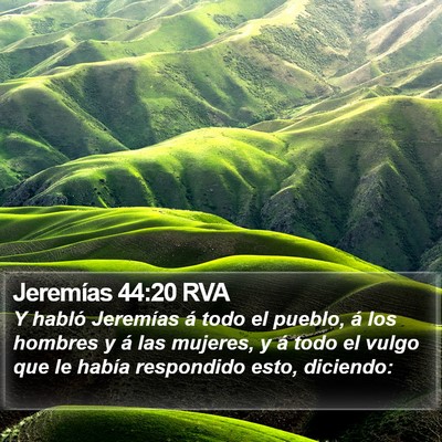 Jeremías 44:20 RVA Bible Verse Image