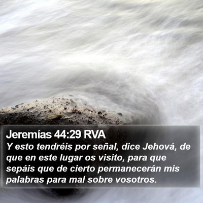 Jeremías 44:29 RVA Bible Verse Image
