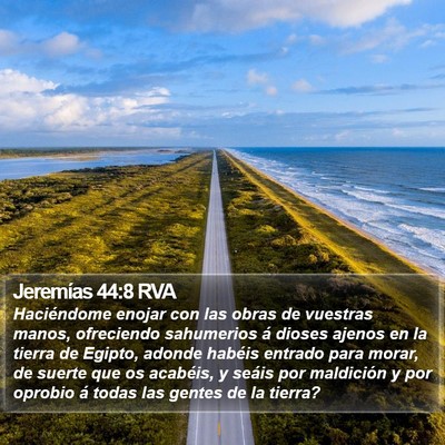 Jeremías 44:8 RVA Bible Verse Image