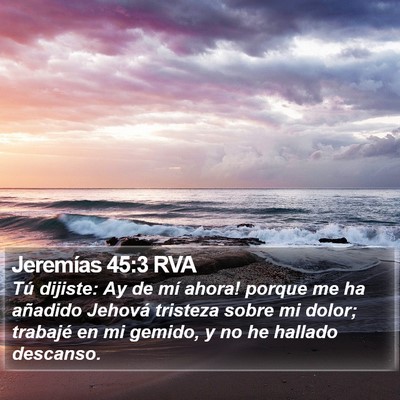 Jeremías 45:3 RVA Bible Verse Image