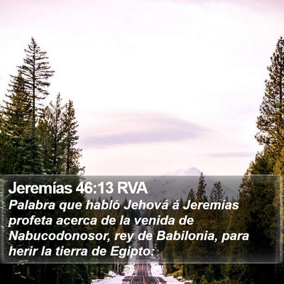Jeremías 46:13 RVA Bible Verse Image