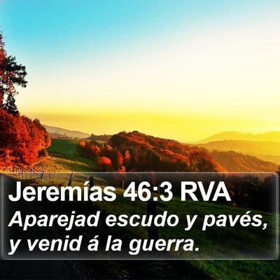 Jeremías 46:3 RVA Bible Verse Image