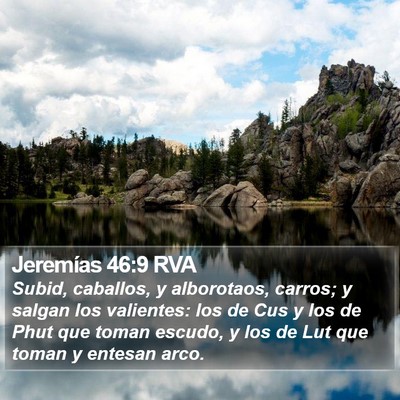 Jeremías 46:9 RVA Bible Verse Image