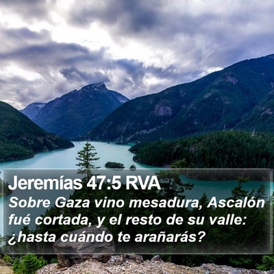 Jeremías 47:5 RVA Bible Verse Image