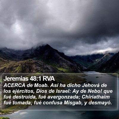 Jeremías 48:1 RVA Bible Verse Image