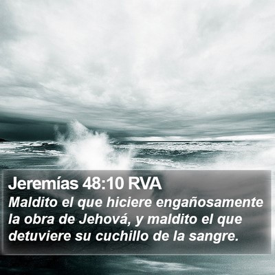 Jeremías 48:10 RVA Bible Verse Image