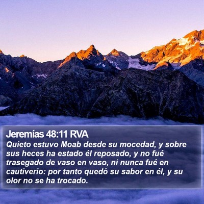 Jeremías 48:11 RVA Bible Verse Image