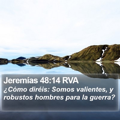 Jeremías 48:14 RVA Bible Verse Image