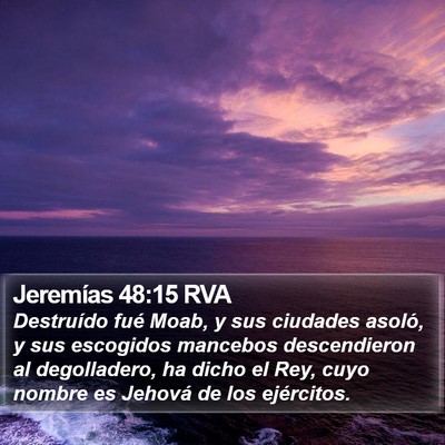 Jeremías 48:15 RVA Bible Verse Image