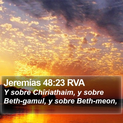 Jeremías 48:23 RVA Bible Verse Image