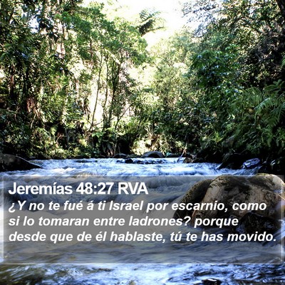 Jeremías 48:27 RVA Bible Verse Image