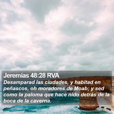 Jeremías 48:28 RVA Bible Verse Image