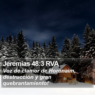 Jeremías 48:3 RVA Bible Verse Image