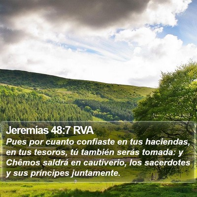 Jeremías 48:7 RVA Bible Verse Image