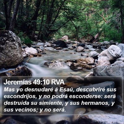 Jeremías 49:10 RVA Bible Verse Image