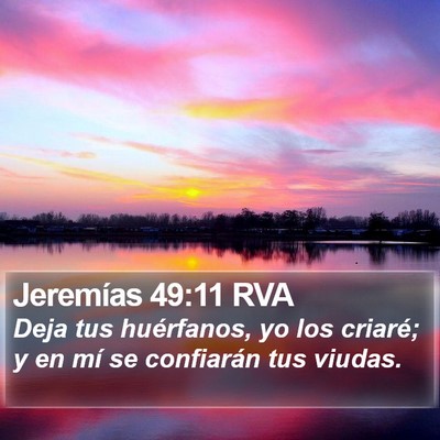Jeremías 49:11 RVA Bible Verse Image