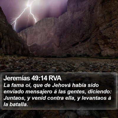 Jeremías 49:14 RVA Bible Verse Image