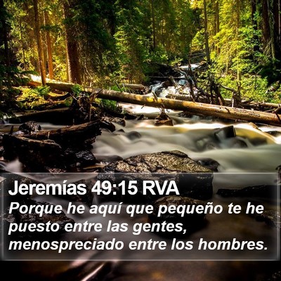 Jeremías 49:15 RVA Bible Verse Image
