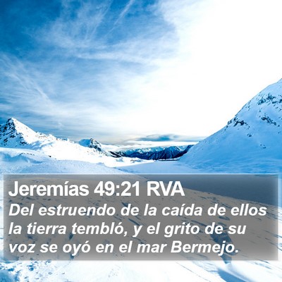 Jeremías 49:21 RVA Bible Verse Image