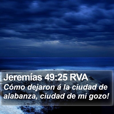 Jeremías 49:25 RVA Bible Verse Image