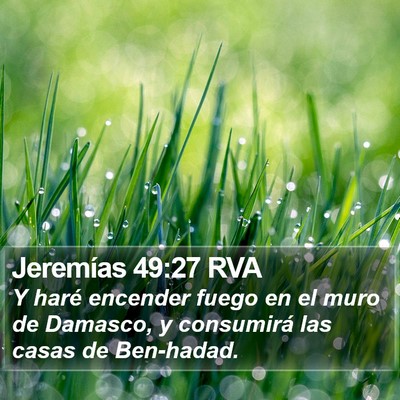 Jeremías 49:27 RVA Bible Verse Image