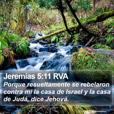 Jeremías 5:11 RVA Bible Verse Image