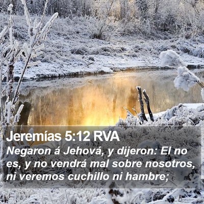 Jeremías 5:12 RVA Bible Verse Image
