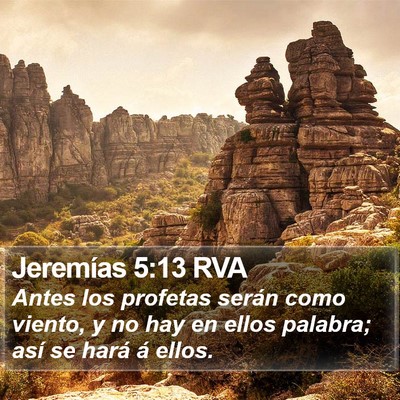 Jeremías 5:13 RVA Bible Verse Image