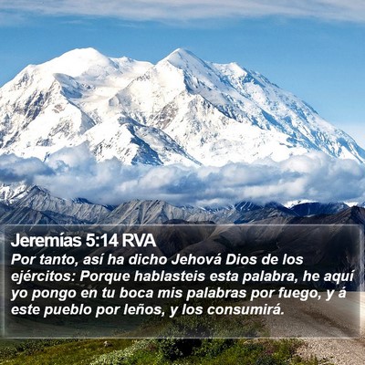 Jeremías 5:14 RVA Bible Verse Image