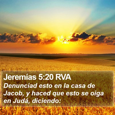 Jeremías 5:20 RVA Bible Verse Image