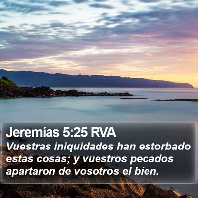 Jeremías 5:25 RVA Bible Verse Image