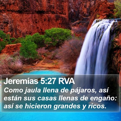 Jeremías 5:27 RVA Bible Verse Image
