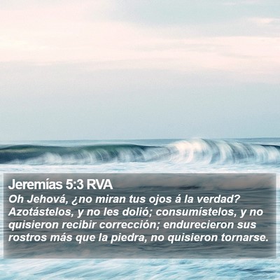 Jeremías 5:3 RVA Bible Verse Image