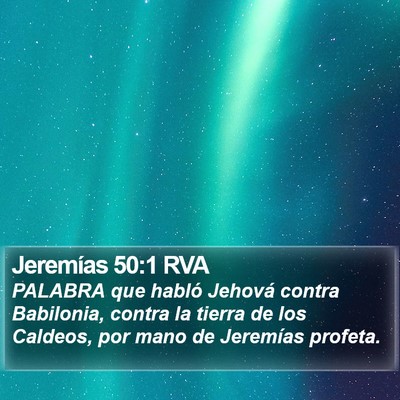 Jeremías 50:1 RVA Bible Verse Image