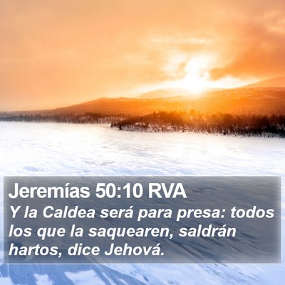 Jeremías 50:10 RVA Bible Verse Image