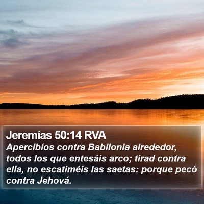Jeremías 50:14 RVA Bible Verse Image