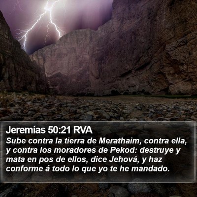 Jeremías 50:21 RVA Bible Verse Image