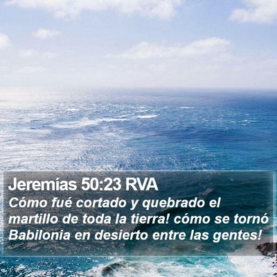 Jeremías 50:23 RVA Bible Verse Image