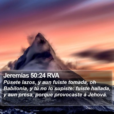 Jeremías 50:24 RVA Bible Verse Image