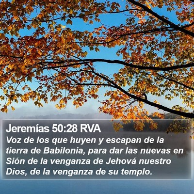 Jeremías 50:28 RVA Bible Verse Image