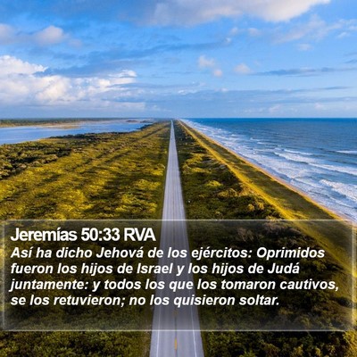 Jeremías 50:33 RVA Bible Verse Image
