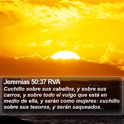 Jeremías 50:37 RVA Bible Verse Image