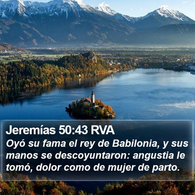 Jeremías 50:43 RVA Bible Verse Image