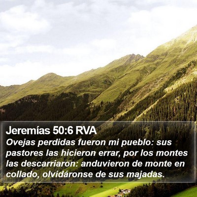 Jeremías 50:6 RVA Bible Verse Image