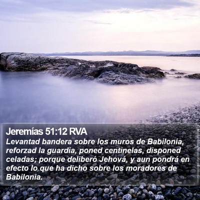 Jeremías 51:12 RVA Bible Verse Image