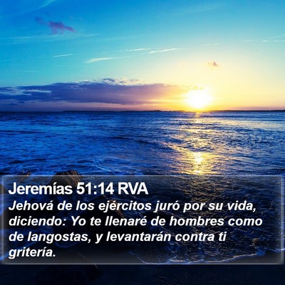 Jeremías 51:14 RVA Bible Verse Image