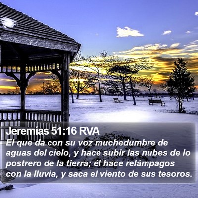 Jeremías 51:16 RVA Bible Verse Image