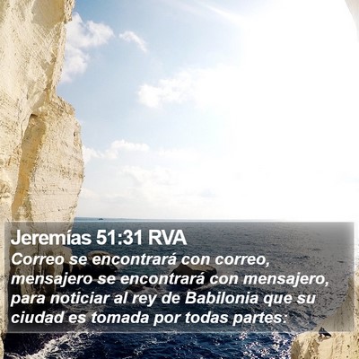 Jeremías 51:31 RVA Bible Verse Image