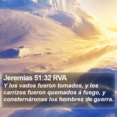 Jeremías 51:32 RVA Bible Verse Image