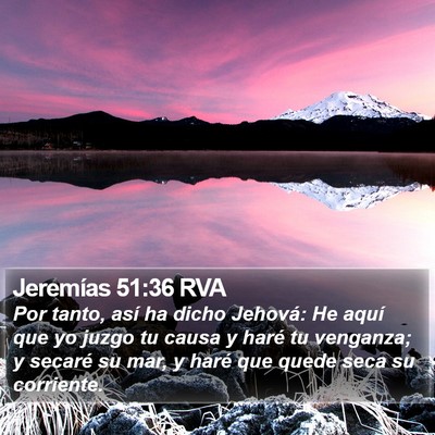 Jeremías 51:36 RVA Bible Verse Image